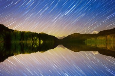 Alpsee gölü ve yıldız parkurları / Almanya