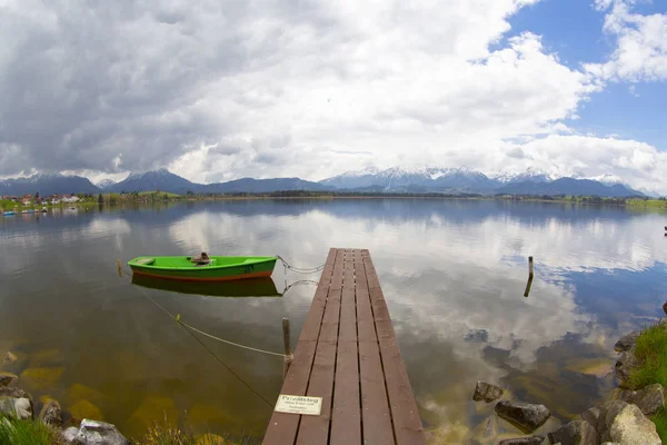 Blick Auf Den Hopfensee Bayern Deutschland — Stockfoto