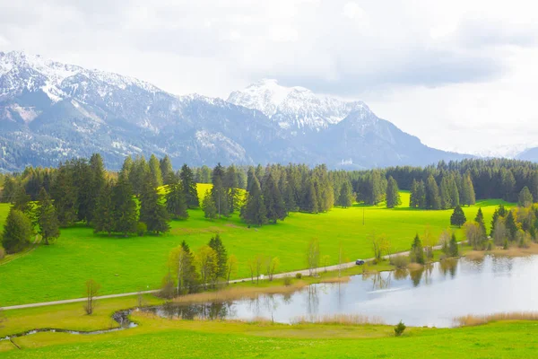 Hegratsrieder See Und Landschaft Deutschland — Stockfoto