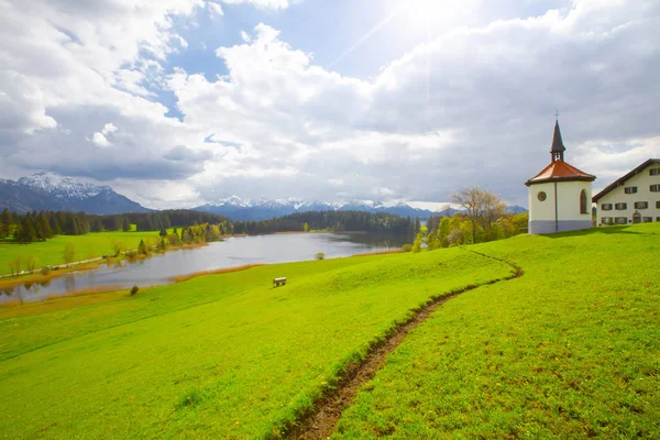 Hegratsrieder Ser Och Landskap Tyskland — Stockfoto