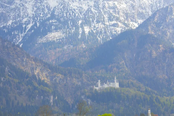 Neuschwanstein Kalesi Nin Manzarası Almanya — Stok fotoğraf