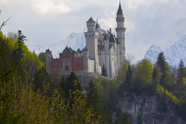 Schilderachtig Landschap Met Kasteel Neuschwanstein Duitsland — Stockfoto