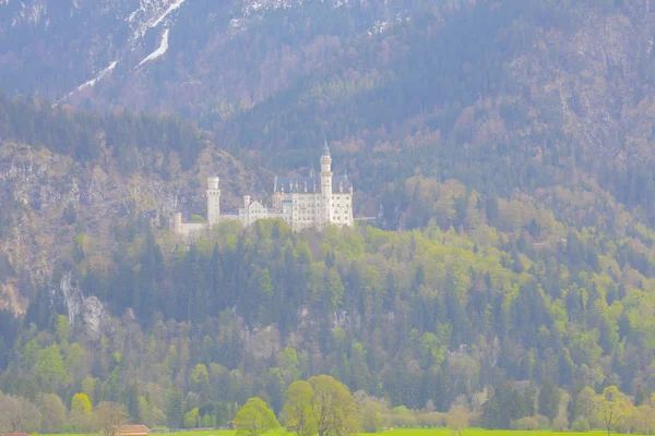 Schilderachtig Landschap Met Kasteel Neuschwanstein Duitsland — Stockfoto