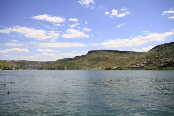 Casco Antiguo Halfeti Sumergido Bajo Las Crecientes Aguas Sanliurfa Turquía —  Fotos de Stock