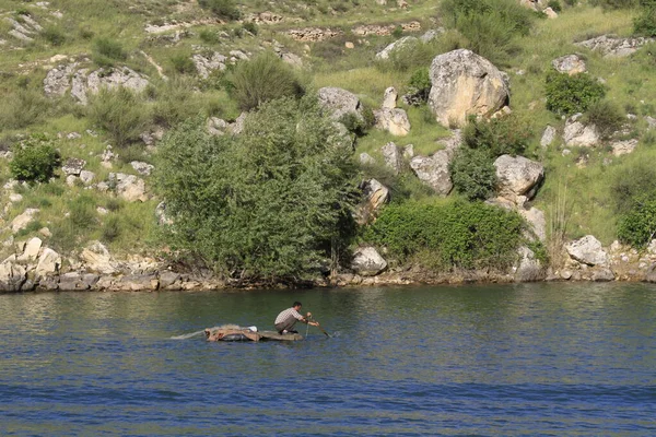 Città Halfeti Piccolo Distretto Agricolo Sulla Riva Orientale Del Fiume — Foto Stock