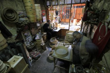 Gaziantep Bakrclar Çarşısı ve şehir manzarası.