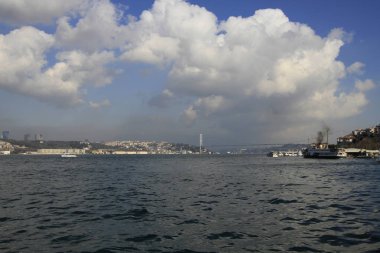 İstanbul, Boğaz Köprüsü ve Bakire Kulesi, fantastik uzun pozlu teknik çekimler.