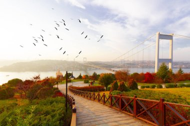 İstanbul Boğaziçi Köprüsü. 15 Temmuz Şehitler Köprüsü. İstanbul / Türkiye.