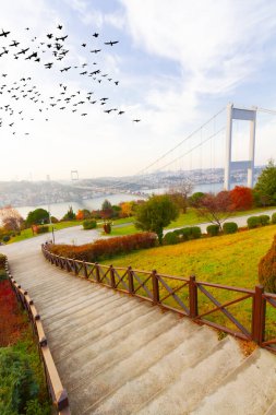 İstanbul Boğaziçi Köprüsü. 15 Temmuz Şehitler Köprüsü. İstanbul / Türkiye.