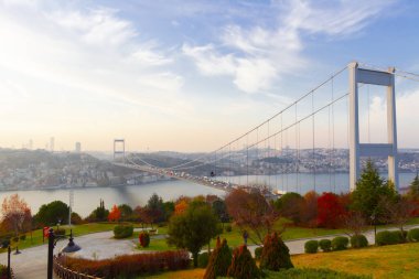 İstanbul Boğaziçi Köprüsü. 15 Temmuz Şehitler Köprüsü. İstanbul / Türkiye.