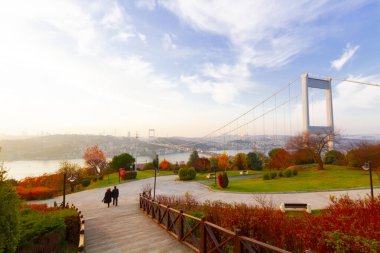 İstanbul Boğaziçi Köprüsü. 15 Temmuz Şehitler Köprüsü. İstanbul / Türkiye.