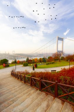 İstanbul Boğaziçi Köprüsü. 15 Temmuz Şehitler Köprüsü. İstanbul / Türkiye.