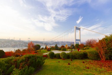 İstanbul Boğaziçi Köprüsü. 15 Temmuz Şehitler Köprüsü. İstanbul / Türkiye.