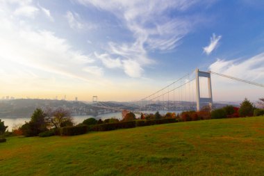 İstanbul Boğaziçi Köprüsü. 15 Temmuz Şehitler Köprüsü. İstanbul / Türkiye.