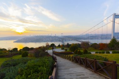 İstanbul Boğaziçi Köprüsü. 15 Temmuz Şehitler Köprüsü. İstanbul / Türkiye.