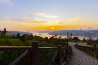 İstanbul Boğaziçi Köprüsü. 15 Temmuz Şehitler Köprüsü. İstanbul / Türkiye.