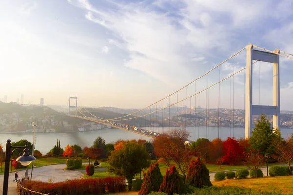 Pont Bosphore Istanbul Juillet Pont Des Martyrs Istanbul Turquie — Photo