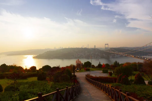 Pont Bosphore Istanbul Juillet Pont Des Martyrs Istanbul Turquie — Photo