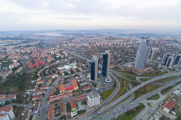 İstanbul hava görüntüsü ve taksim.