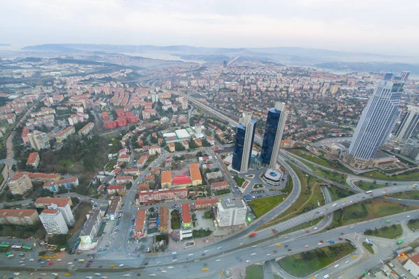 İstanbul hava görüntüsü ve taksim.