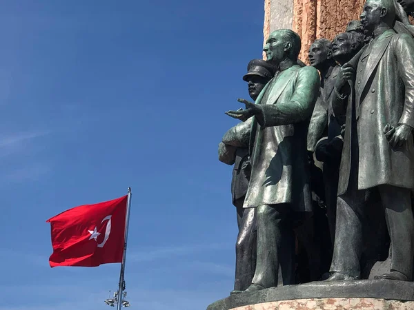 Taksim Istambul Junho 2020 Praça Taksim Bonde Nostálgico — Fotografia de Stock