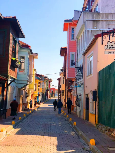 Kumkapi Istanbul Barevné Ulice Historická Čtvrť — Stock fotografie