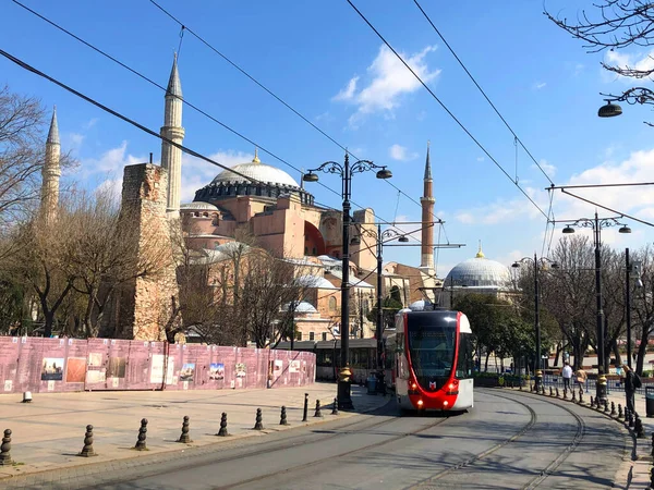 Błękitny Meczet Muzeum Hagia Sophia Stambuł Historyczne Miasto — Zdjęcie stockowe