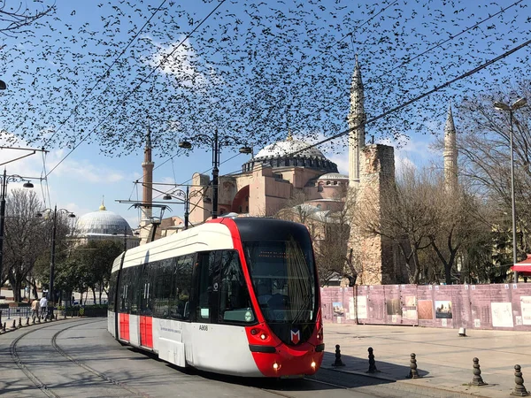 Błękitny Meczet Muzeum Hagia Sophia Stambuł Historyczne Miasto — Zdjęcie stockowe