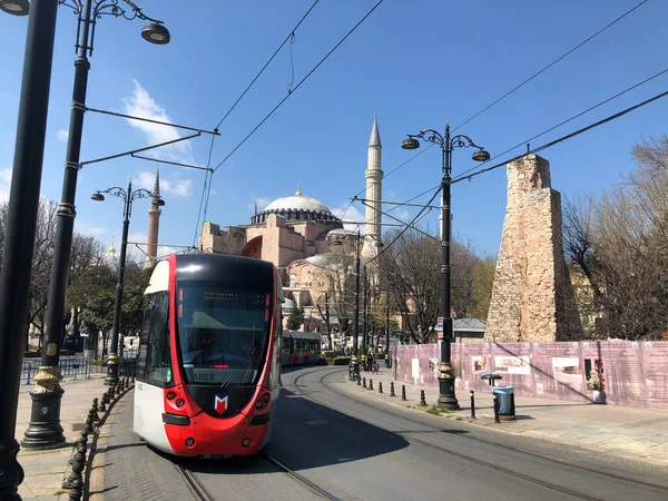 Błękitny Meczet Muzeum Hagia Sophia Stambuł Historyczne Miasto — Zdjęcie stockowe