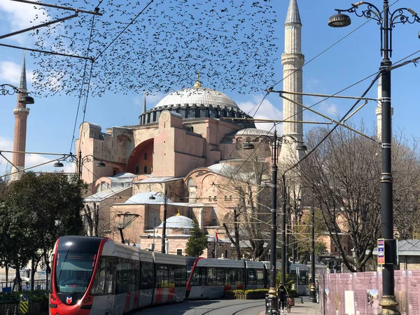 Blå Moskén Och Hagia Sophia Museum Istanbul Historiska Stad — Stockfoto