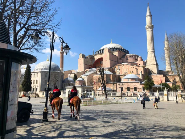 Blue Mosque Hagia Sophia Museum Istanbul Historical City — Stock Photo, Image