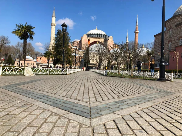 Blå Moskén Och Hagia Sophia Museum Istanbul Historiska Stad — Stockfoto