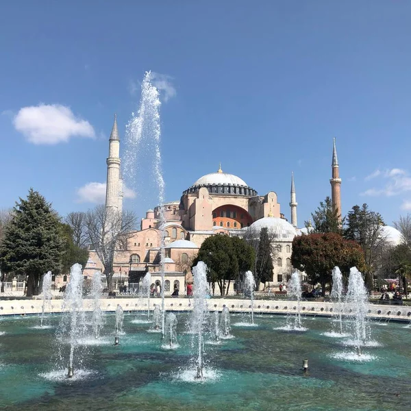 Blue Mosque Hagia Sophia Museum Istanbul Historic City — стокове фото
