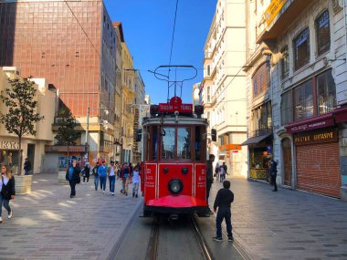 Aziz Antonio di Padova Roma Katolik Kilisesi stiklal Caddesi boyunca, tarihi Beyolu (Pera) ilçesi, İstanbul, Türkiye.