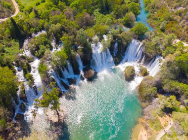 The untouched Kravice Falls in Bosnia & Herzegovina. clipart