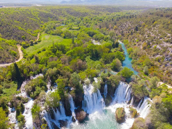 Cataratas Intocadas Kravice Bósnia Herzegovina — Fotografia de Stock