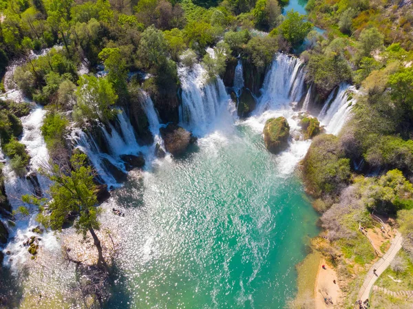 Cataratas Intocadas Kravice Bósnia Herzegovina — Fotografia de Stock