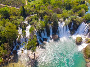 The untouched Kravice Falls in Bosnia & Herzegovina. clipart