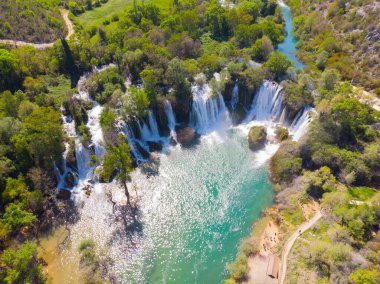 The untouched Kravice Falls in Bosnia & Herzegovina. clipart