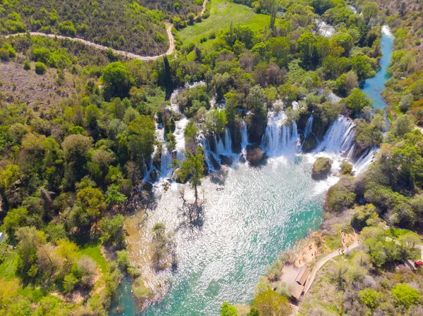 Nietknięte Kravice Falls Bośni Hercegowinie — Zdjęcie stockowe