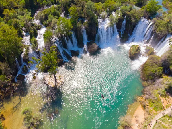 Ανέγγιχτοι Καταρράκτες Της Kravice Στη Βοσνία Ερζεγοβίνη — Φωτογραφία Αρχείου