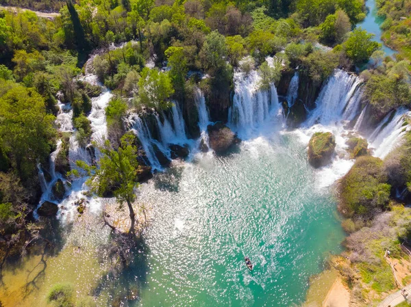 Незаймані Водоспади Кравіце Боснії Герцеговині — стокове фото