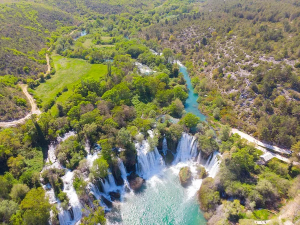 Нетронутый Водопад Кравиц Боснии Герцеговине — стоковое фото