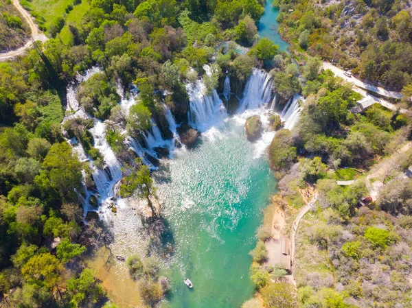 Незаймані Водоспади Кравіце Боснії Герцеговині — стокове фото