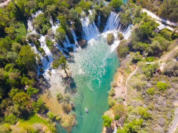 Uberørte Kravice Falls Bosnien Herzegovina - Stock-foto