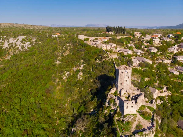 Ruins Medieval Castle Pocitelj Bosnia — Stock Photo, Image