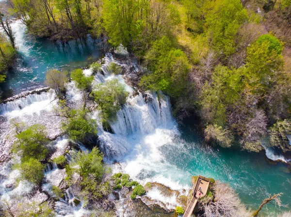 Vízesés Martin Brod Ban Bosznia Hercegovina — Stock Fotó