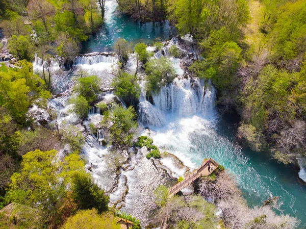 Vízesés Martin Brod Ban Bosznia Hercegovina — Stock Fotó