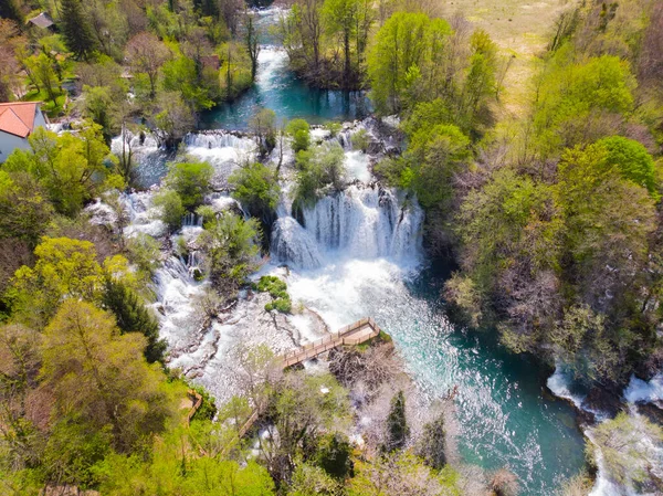 Vízesés Martin Brod Ban Bosznia Hercegovina — Stock Fotó