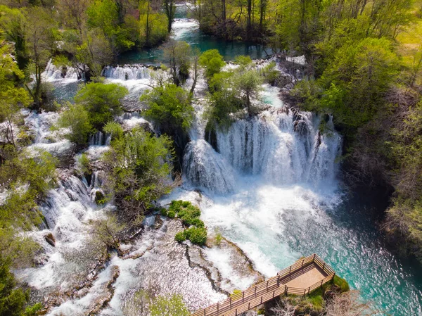 Vízesés Martin Brod Ban Bosznia Hercegovina — Stock Fotó